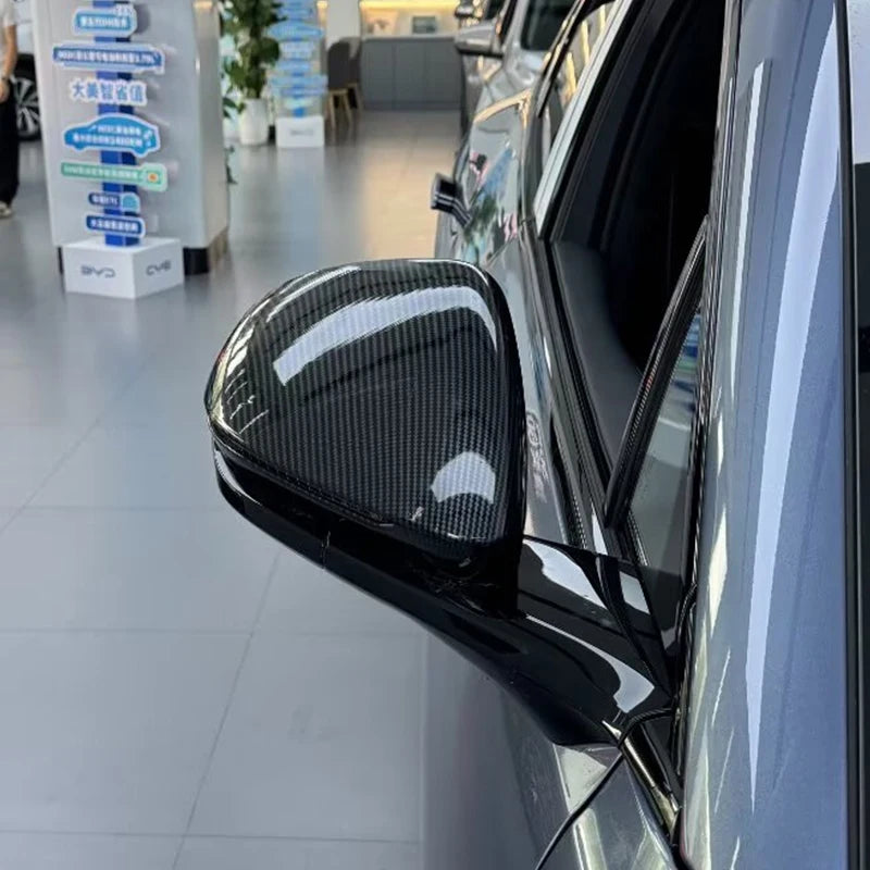 LHD RHD For BYD Sealion 7 Sea lion 07 EV 2024 2025 Carbon Car Side Rearview Mirror Cover Trim Sticker Decorative Accessories