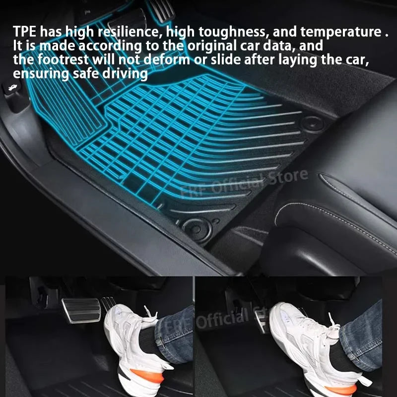 TPE LHD For BYD Seal 2024 2023 2022 Floor Mat Accessories Auto Foot Panel Liner Storage Carpet Pad Waterproof Parts Car Sticker
