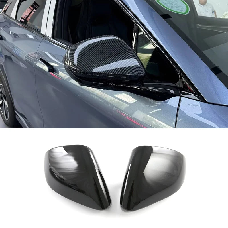LHD RHD For BYD Sealion 7 Sea lion 07 EV 2024 2025 Carbon Car Side Rearview Mirror Cover Trim Sticker Decorative Accessories