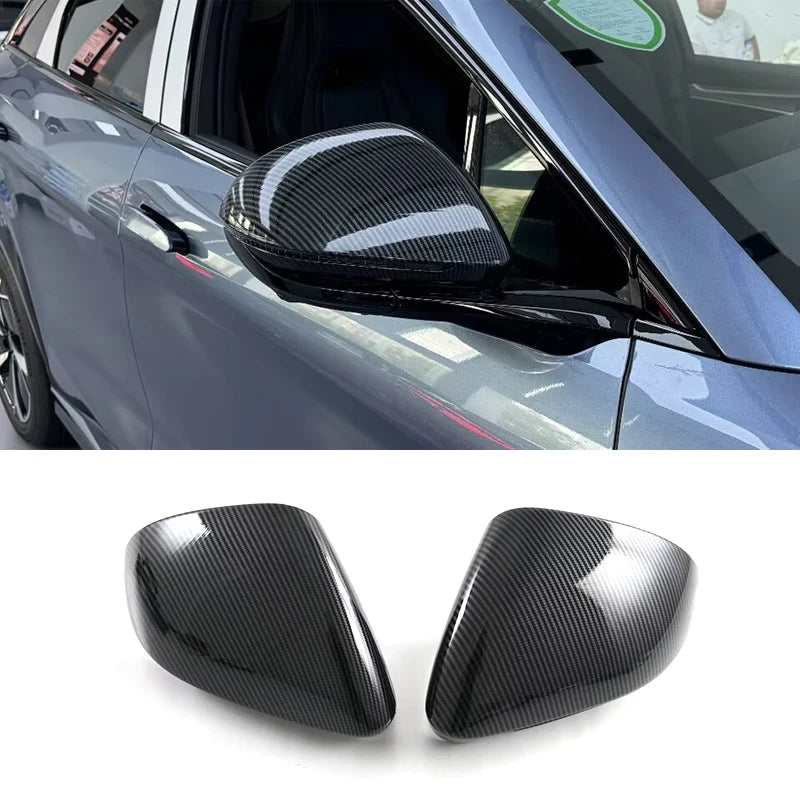 LHD RHD For BYD Sealion 7 Sea lion 07 EV 2024 2025 Carbon Car Side Rearview Mirror Cover Trim Sticker Decorative Accessories