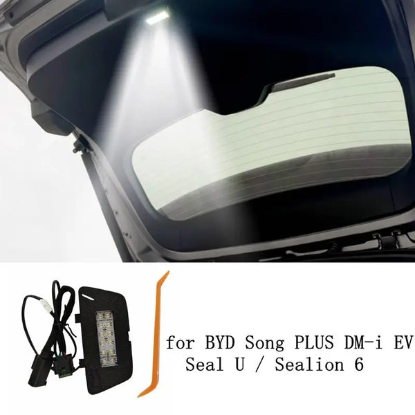 Rear Trunk Light Tailgate Modification Led Trunk Interior Light Car Interior for BYD Seal U / Song Plus Dm-i EV