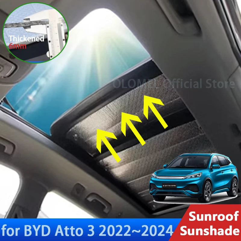 BYD Atto 3 Sunroof Sunshade Craft of Weaving Insulation - NeoBYD