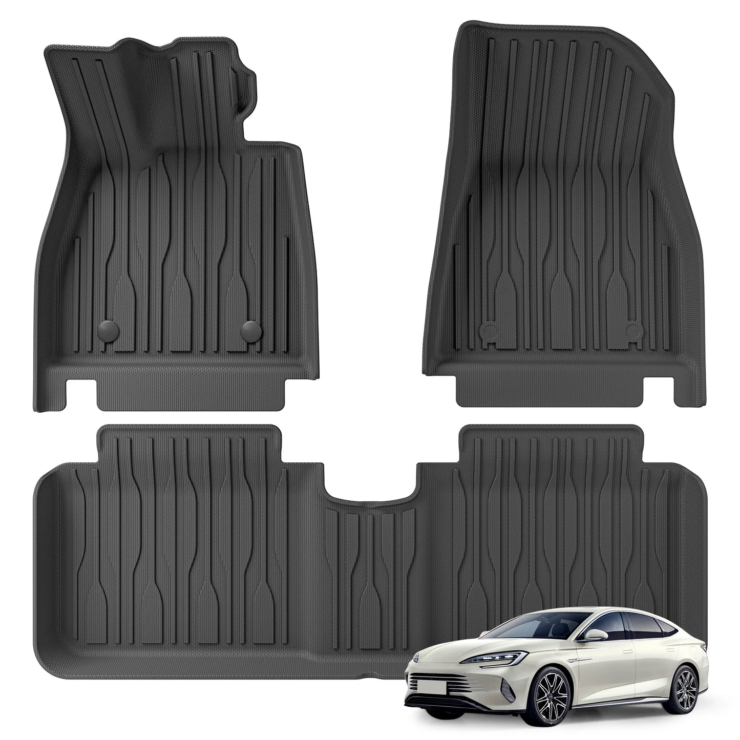 for BYD Seal EV / DMI 3D TPE Car Floor Mats Trunk Pad All-Weather Auto Accessories (Left Hand Driver)