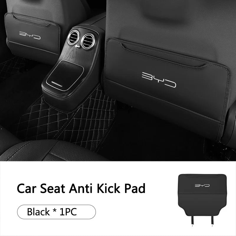 Car Seat Back Anti Kick Pad Leather Protective For BYD Seal U / Atto 3 / Seal / Dolphin