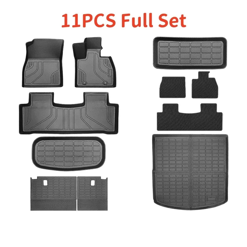 TPE All Weather Waterproof Car / Trunk / Frunk / Backrest Floor Mats (Only RHD) For BYD Sealion 7 - NeoBYD