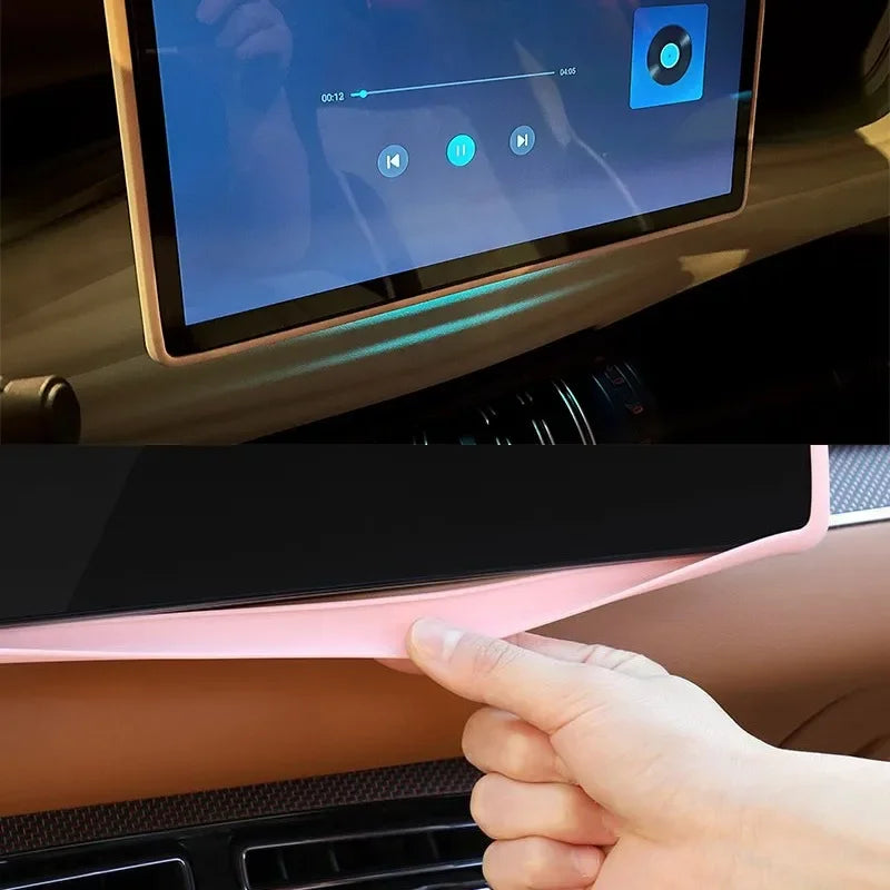 Silicone Protective Frame Edge Cover for Central Control Navigation, Screen Protector Trim