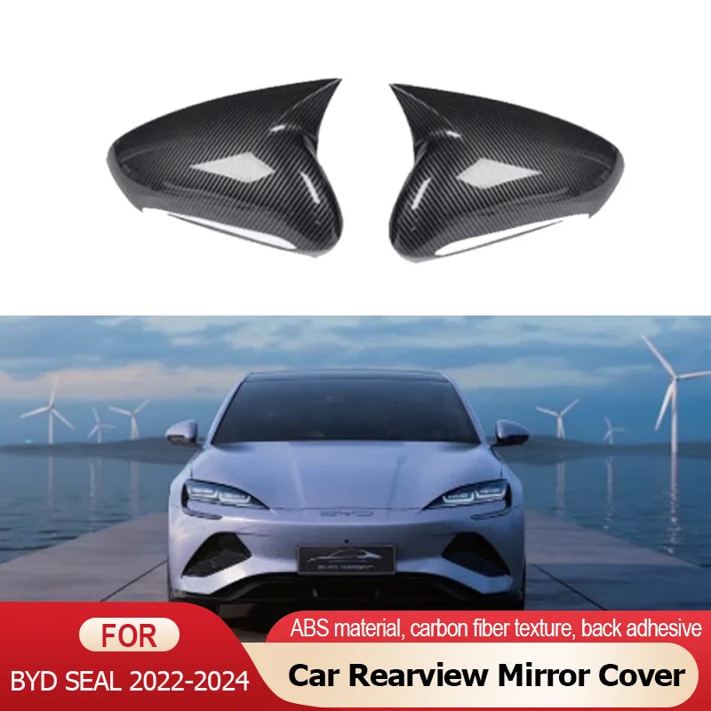 Carbon Fiber Car Rearview Side Mirror Cover For BYD Seal - NeoBYD