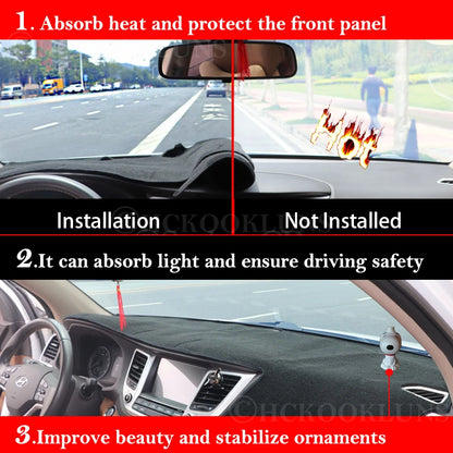 Car Dashboard Cover Protective Pad Dash Board Sunshade Carpet Anti-UV Dashmat For BYD Dolphin / Atto 2