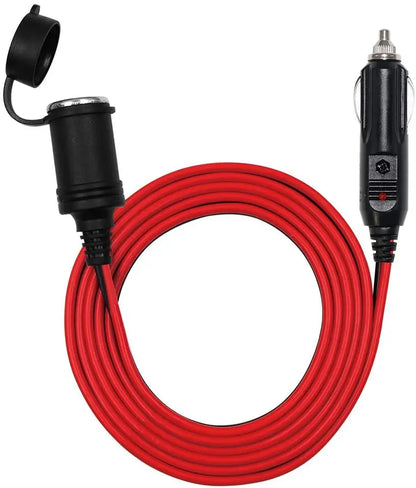 12V Car Socket Extension Cord with LED Lights (12Ft / 3.6m) - NeoBYD