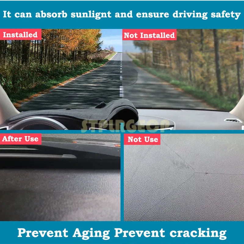 Car Dashboard Cover Protective Pad Dash Board Sunshade Carpet Anti-UV Dashmat For BYD Dolphin / Atto 2