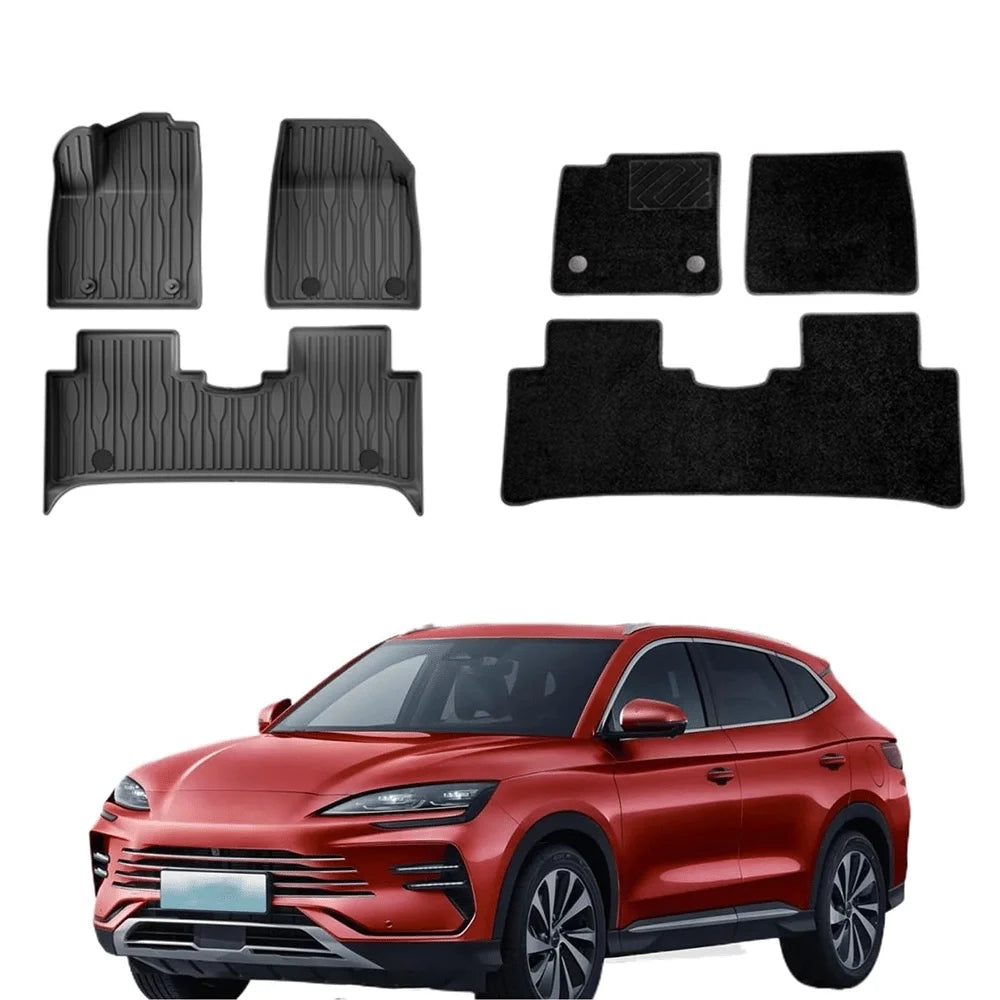 TPE Floor Mats and Cargo Liner, All Weather Floor Liners Trunk Mat for BYD Seal U DMI / Sealion - LHD & RHD