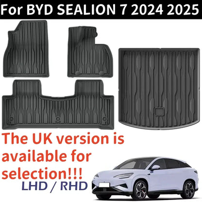 TPE Car Floor Mats, Backrest Mats and Cargo Liners, All Weather Waterproof For BYD Sealion 7 (RHD & LHD) - NeoBYD