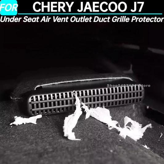 Car Under Seat Air Vent Outlet Duct Grille Protector Cover for CHERY JAECOO J7 Accessories 2025
