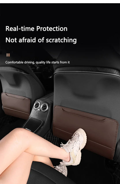 Car Seat Back Anti-Kick Leather Protective Pad For BYD - NeoBYD