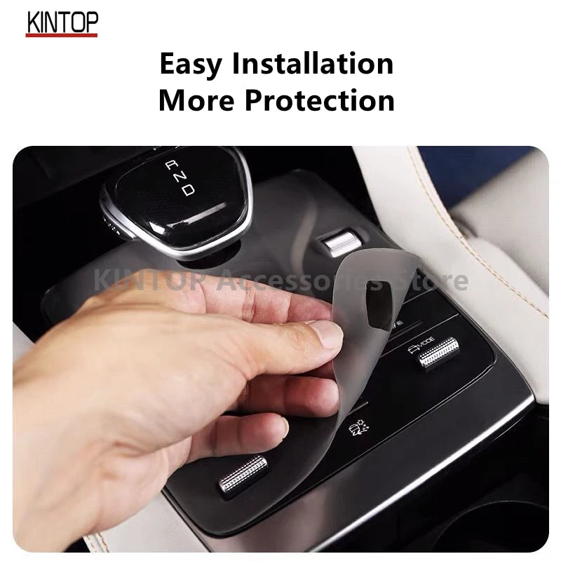 For BYD ATTO 3/YUAN PLUS 22-24 Gear Shift Silicone Protective Pad,Central Control Anti Scratch Buttons Baked Paint Protection