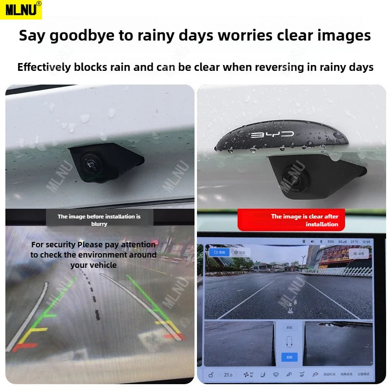 Rear Camera Rain Cover Sunproof Premium ABS Adhesion For BYD - NeoBYD