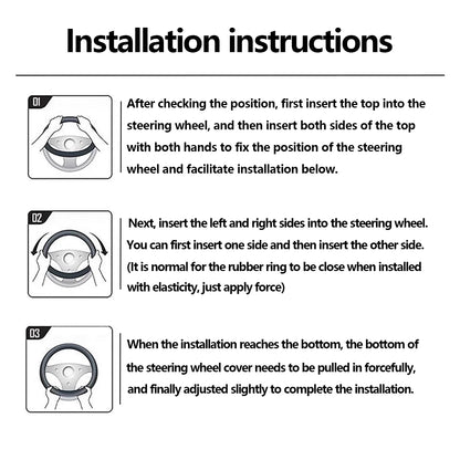 Leather Car Steering Wheel Cover for BYD - NeoBYD