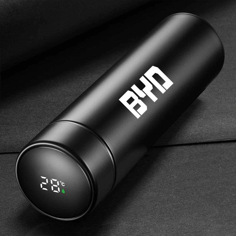 Car Intelligent Thermos Bottle For BYD Tang F3 E6 Atto 3 Yuan Plus Song Max F0 G3 I3 Ea1 Dmi 2din 2014 G6 Pro Auto Accessories - NeoBYD
