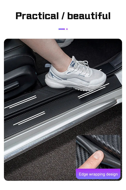 Car Door Threshold Protective Carbon Fibre Sticker For BYD - NeoBYD