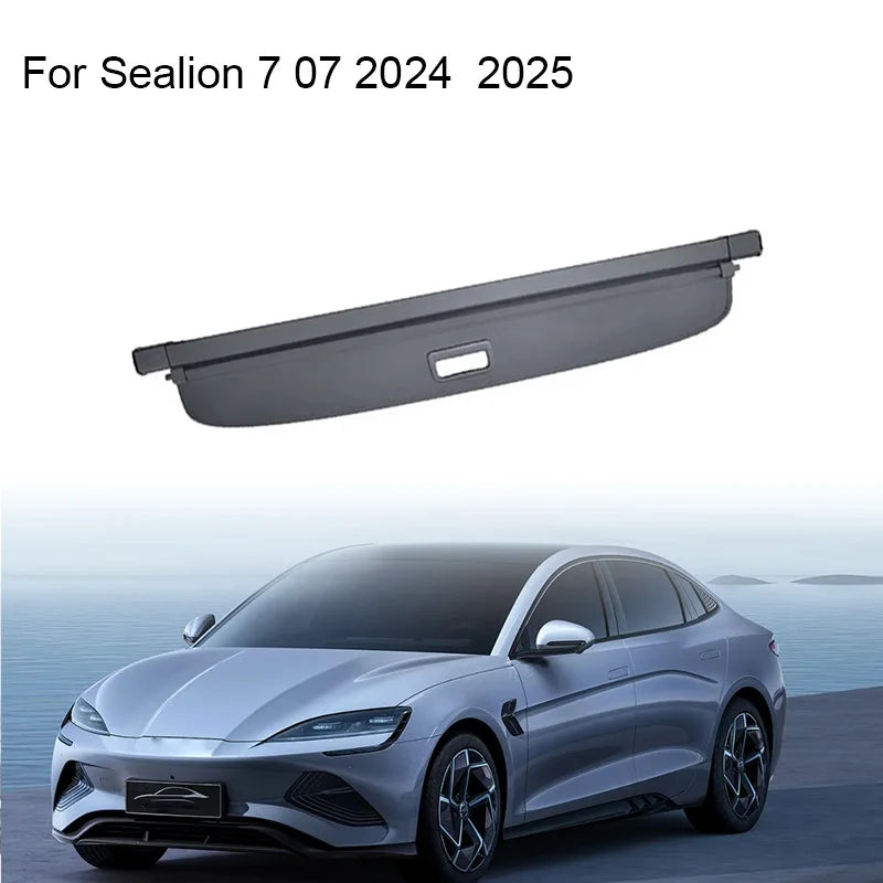 Rear Trunk Rack Partition Curtain Cover Sunshade Organizer For BYD Sealion 7 - NeoBYD