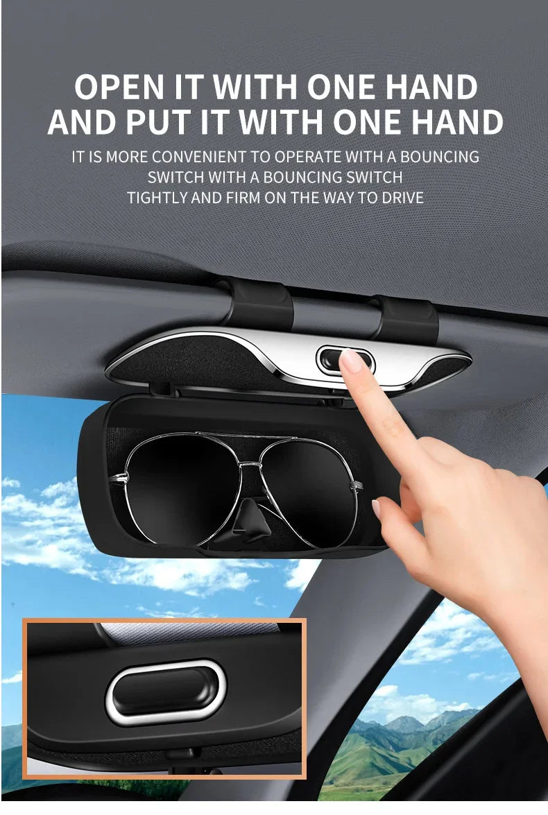 Car Visor Sunglasses/Glasses Holder Case Clip Box For BYD - NeoBYD