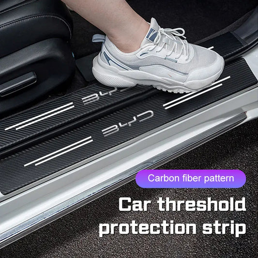 Car Door Threshold Protective Carbon Fibre Sticker For BYD - NeoBYD