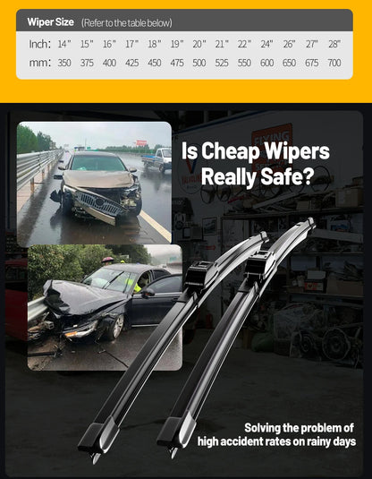 BYD Atto 3 Wiper Blades LECIBUBI Front Windshield Premium - NeoBYD