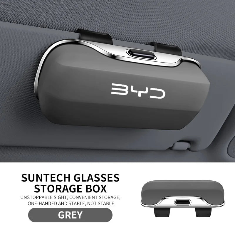 Car Visor Sunglasses/Glasses Holder Case Clip Box For BYD - NeoBYD