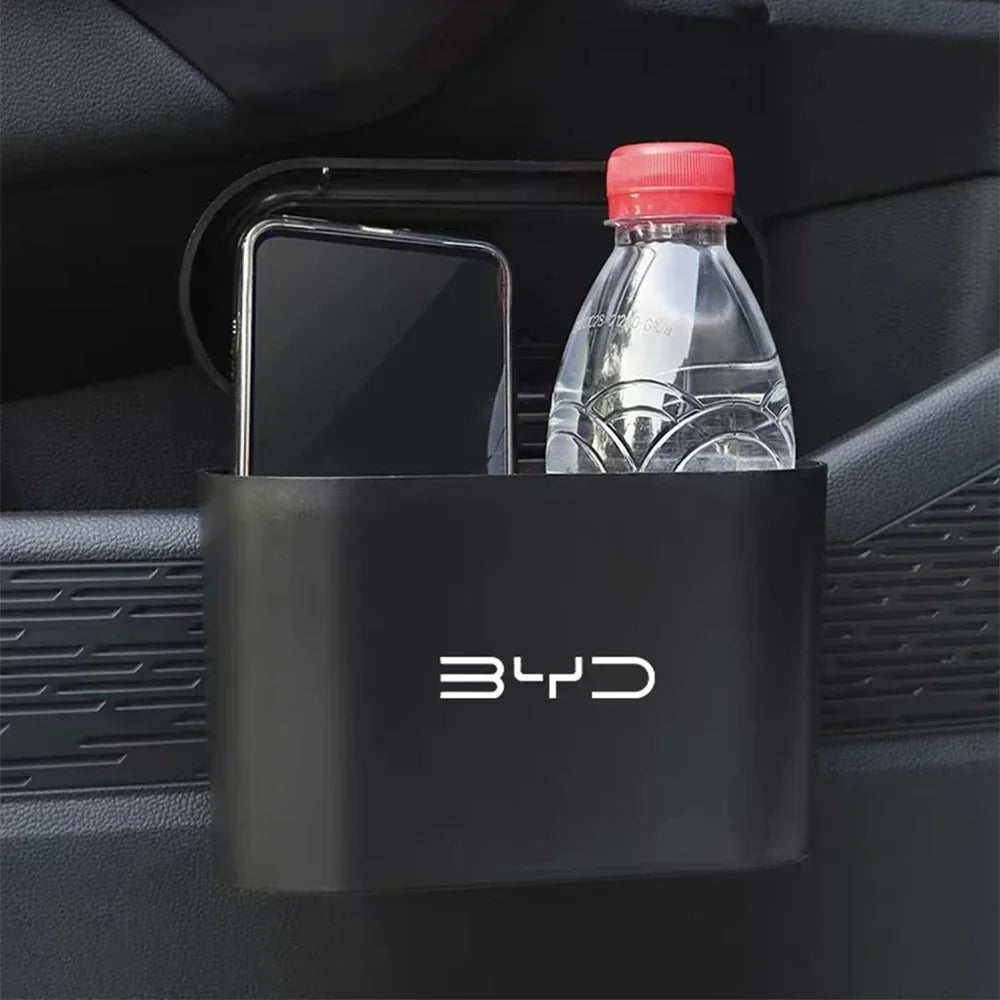 1PC Car Hanging Trash Bin Storage Box for BYD Atto 3 / Seal / Seagull / Dolphin / Act 3 / Tang F3 / E6 / Yuan / Song Plus S6