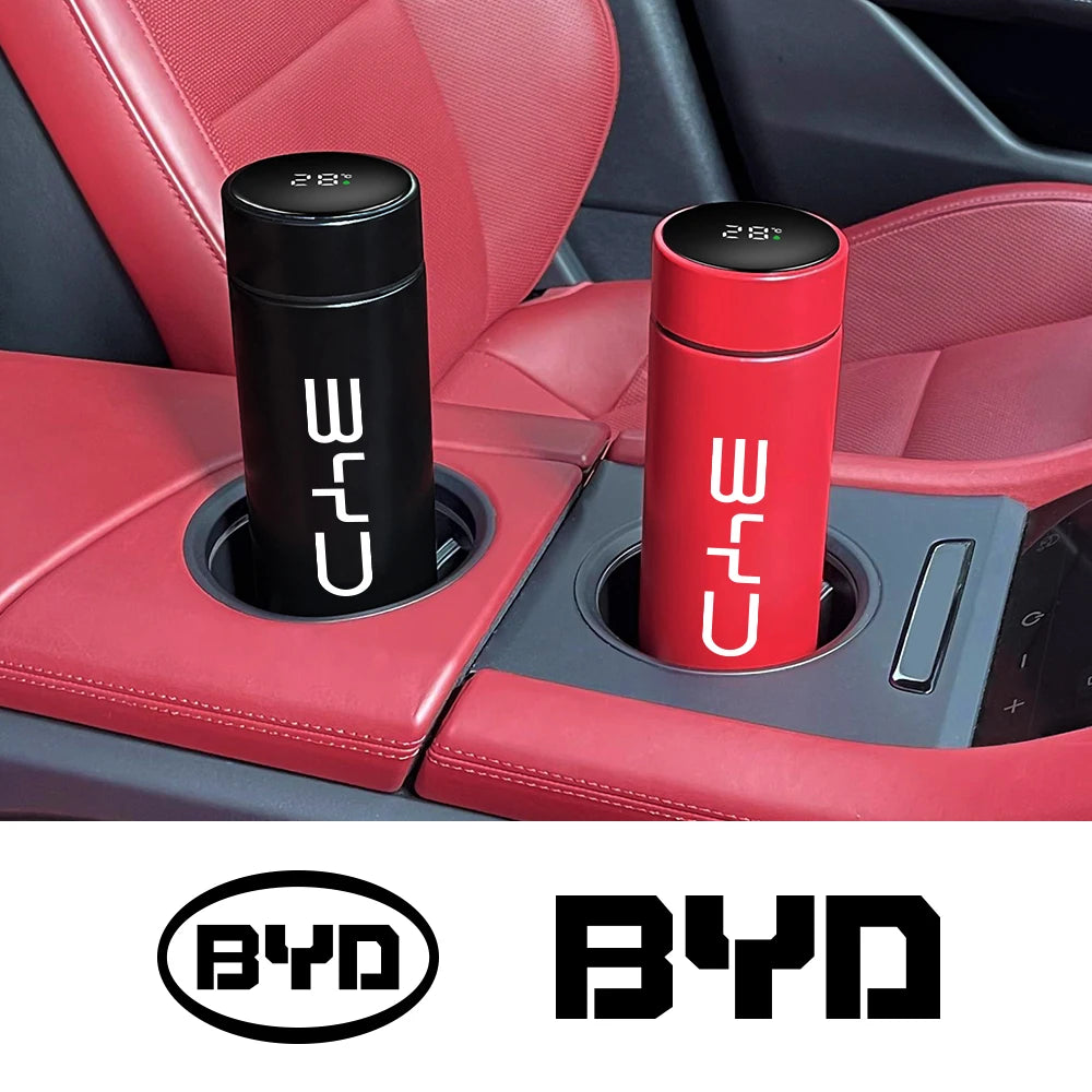 Car Intelligent Thermos Bottle For BYD Tang F3 E6 Atto 3 Yuan Plus Song Max F0 G3 I3 Ea1 Dmi 2din 2014 G6 Pro Auto Accessories - NeoBYD