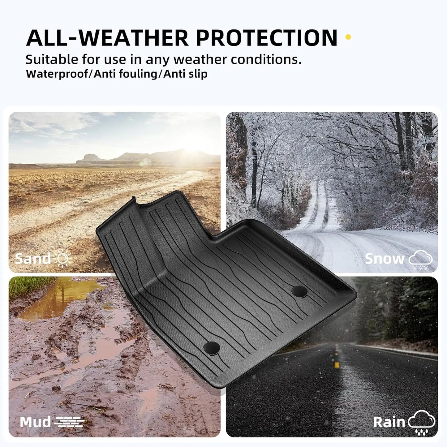 TPE Floor Mats and Cargo Liner, All Weather Floor Liners Trunk Mat LHD & RHD For BYD Seal U / Sealion 6