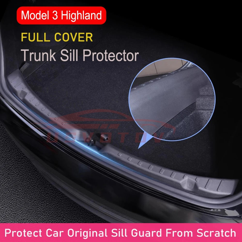 Tesla Model 3 Highland Trunk Protection Strips