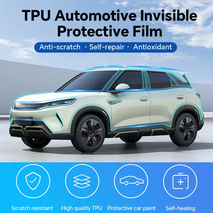 Pre-cut B C Pillars Paint Protection Film Headlight Rearview Mirror Clear Sticker Anti-Scratch For BYD Atto 2 - NeoBYD