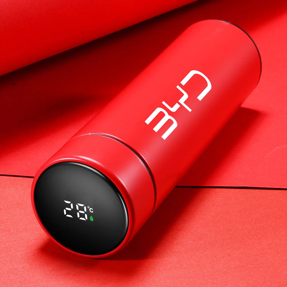 Car Intelligent Thermos Bottle For BYD Tang F3 E6 Atto 3 Yuan Plus Song Max F0 G3 I3 Ea1 Dmi 2din 2014 G6 Pro Auto Accessories - NeoBYD