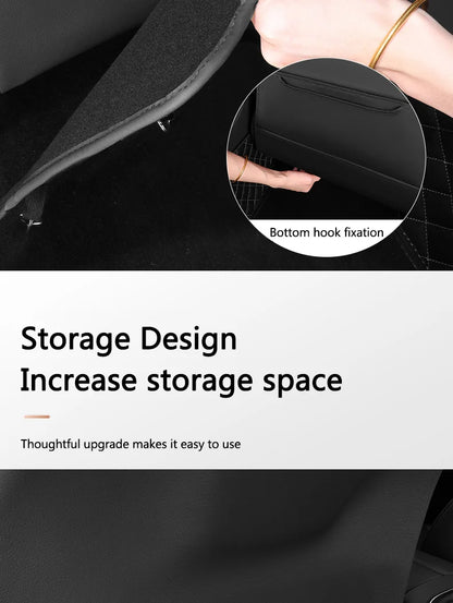 Car Seat Back Anti-Kick Leather Protective Pad For BYD - NeoBYD