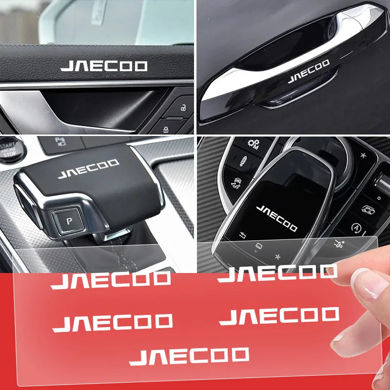 Car Metal Emblem Audio or Steering Wheel Stickers Reflective Decor Decals For JAECOO J7 J6 J7 J8 Phev 2025 2024 2023 Ruigu 9