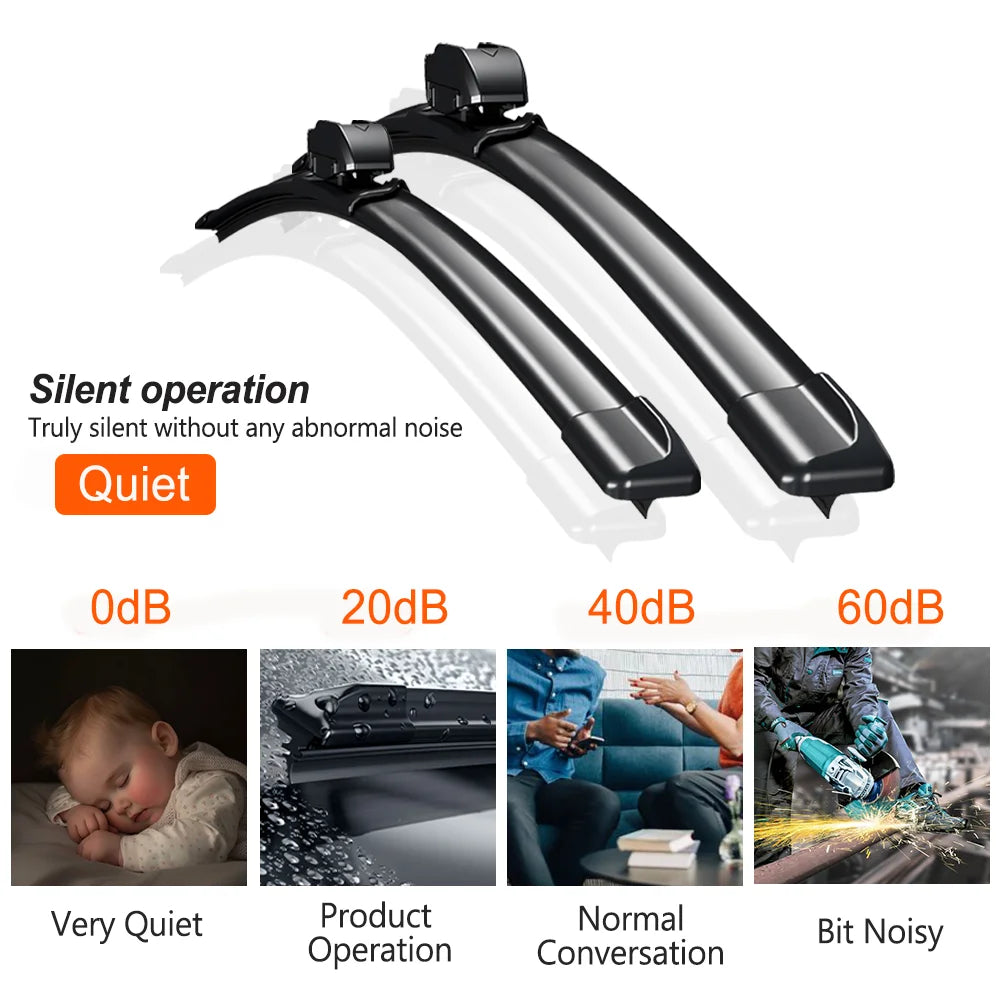 Choice Silent Front Wiper Blades for BYD Sealion 7 2024 - NeoBYD