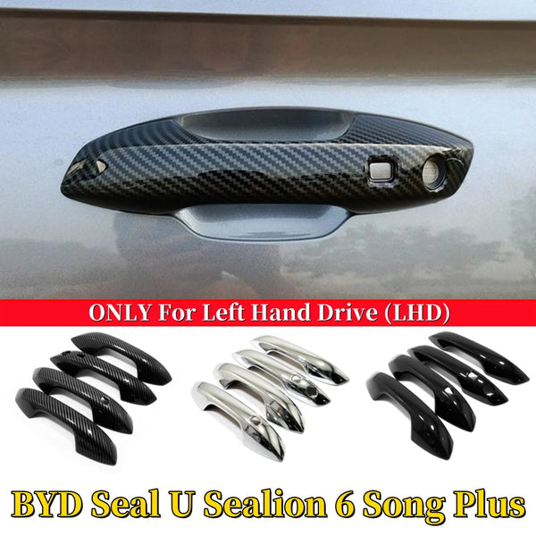 Carbon Fiber Car Door Handle Cover for BYD Seal U / Sealion 6 / Song Plus