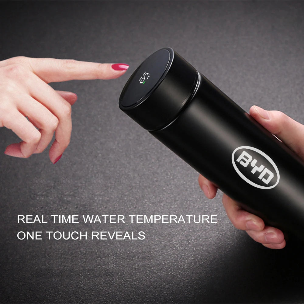 Car Intelligent Thermos Bottle For BYD Tang F3 E6 Atto 3 Yuan Plus Song Max F0 G3 I3 Ea1 Dmi 2din 2014 G6 Pro Auto Accessories - NeoBYD