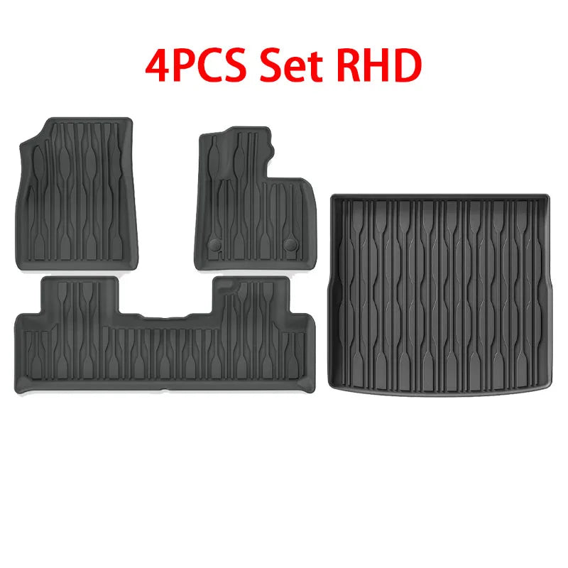 TPE Floor Mats and Cargo Liner, All Weather Floor Liners Trunk Mat LHD & RHD For BYD Seal U / Sealion 6