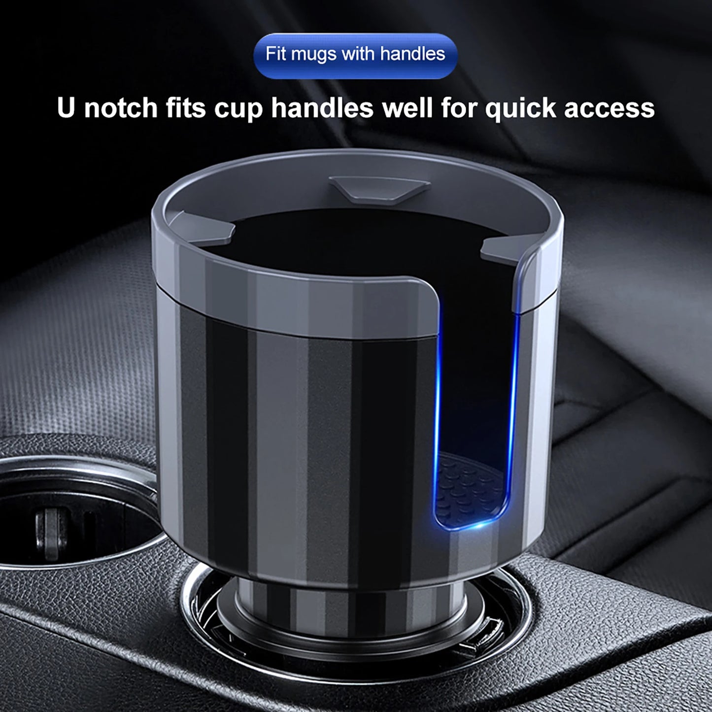 Large Car Cup Holder Expander With Adjustable Base Cup Holder Adapter Multipurpose Car Bottle Cups Organizer Storage Accessories - NeoBYD