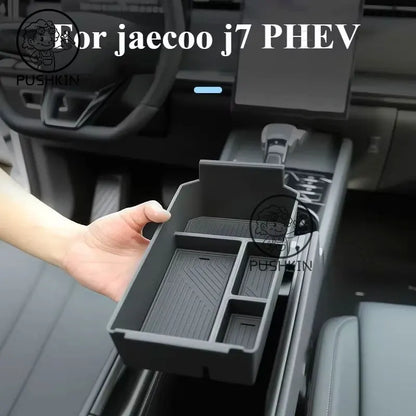 Armrest Box Storage Box For jaecoo j7 PHEV 2025 2024 2023 Car Central Armrest Storage Box Content Center Console