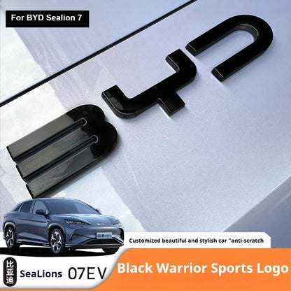 Front and Rear Emblem Badge Black Warrior Modification For BYD Sealion 7 - NeoBYD