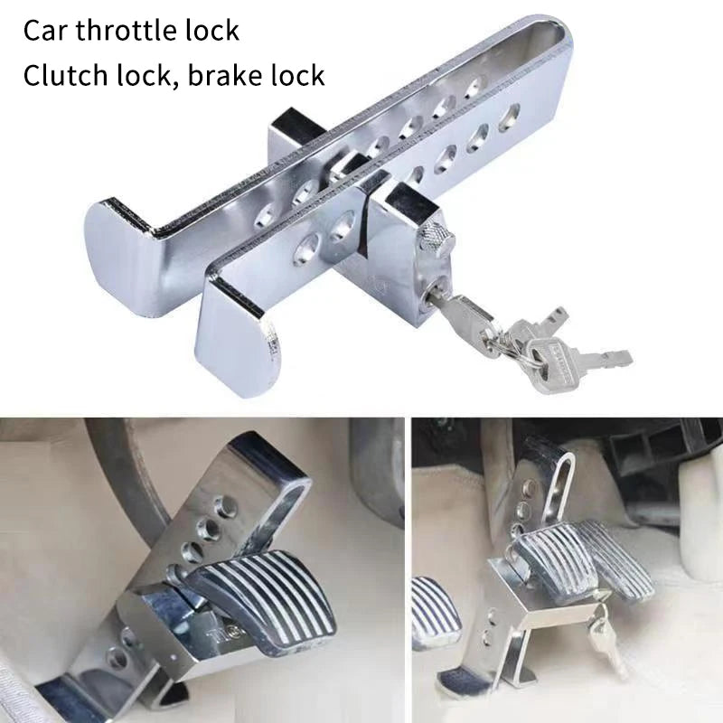 Car Anti-Theft Lock Brake Clutch Pedal Lock Small Car Safety Dark Lock Automobile Accessories Motorcycle Equipment Parts