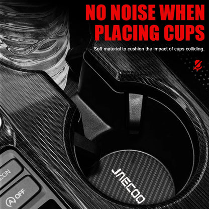 2Pcs Car Cup Holder Mat for Chery Jaecoo J7 J8 7 Phev 2025 2024 2023 Anti Slip Leather Water Cup Coasters Pads Accessories
