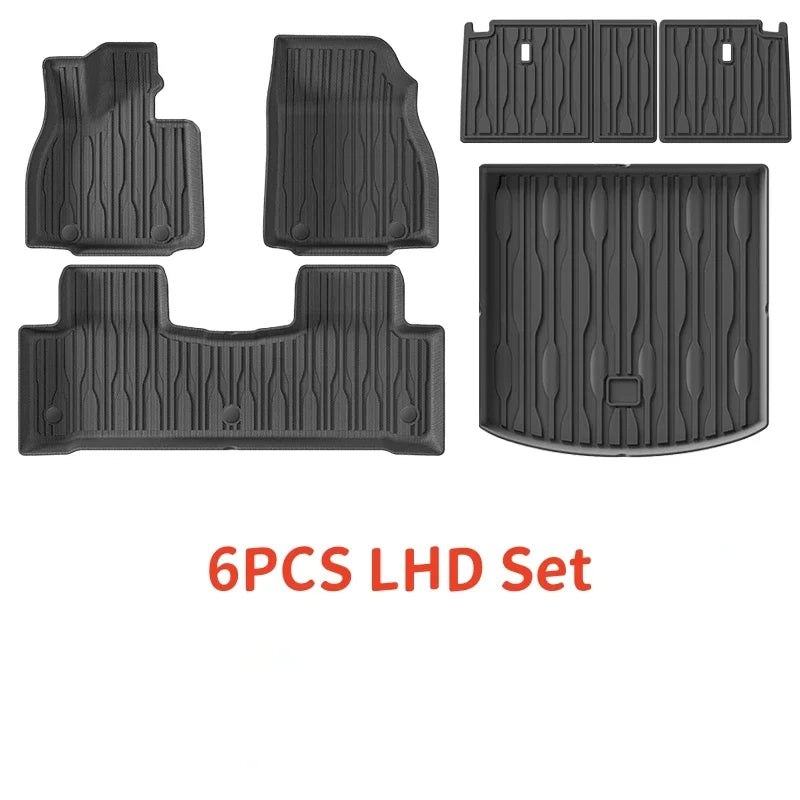TPE Car Floor Mats, Backrest Mats and Cargo Liners, All Weather Waterproof For BYD Sealion 7 (RHD & LHD) - NeoBYD