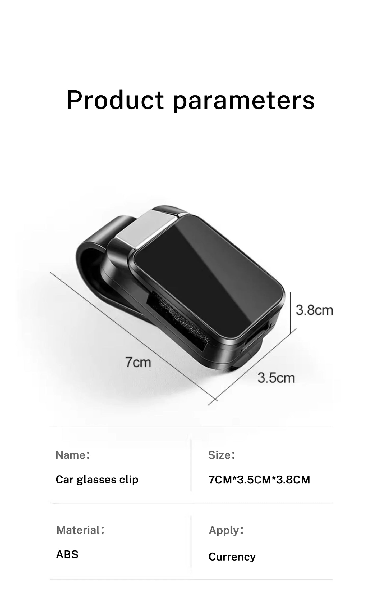 Car Sun Visor Glasses Clips One-hand Pressing switch Eyeglasses Holder For Omoda JAECOO J7 J6 J7 J8 Phev 2025 2024 2023 Ruigu 9