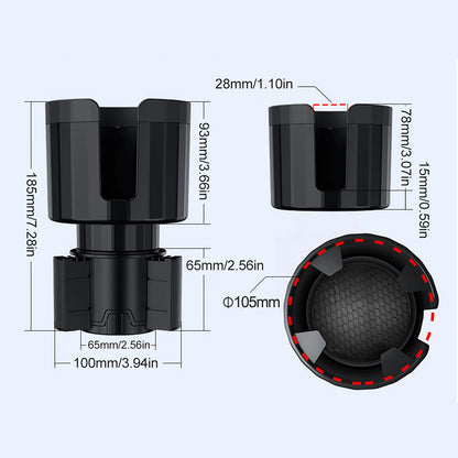 Large Car Cup Holder Expander With Adjustable Base Cup Holder Adapter Multipurpose Car Bottle Cups Organizer Storage Accessories - NeoBYD