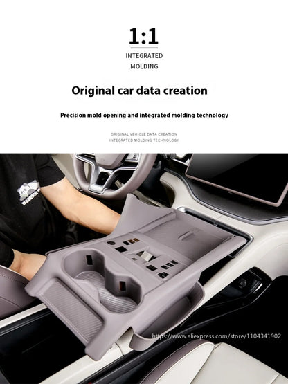 Central Control Panel + Cup Holder + Wireless Charging Silicone Protective Pad For BYD Seal U / Sealion 6 - NeoBYD