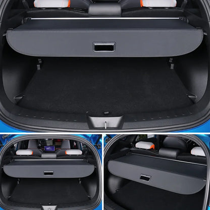 Trunk Curtain Cover Organizer For BYD Song Plus EV DM-i 2021-2025 Rear Rack Partition Shelter Shield Shade Luggage Cargo Storage